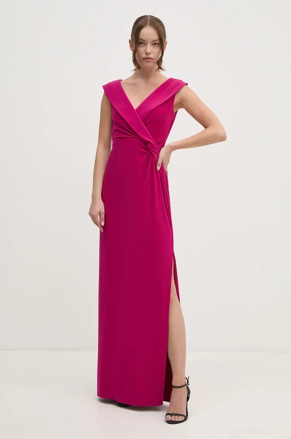 Lauren Ralph Lauren sukienka rozkloszowany różowy 253863940