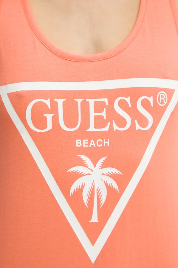 Guess летнее платье из хлопка E3GP03.JA914 оранжевый