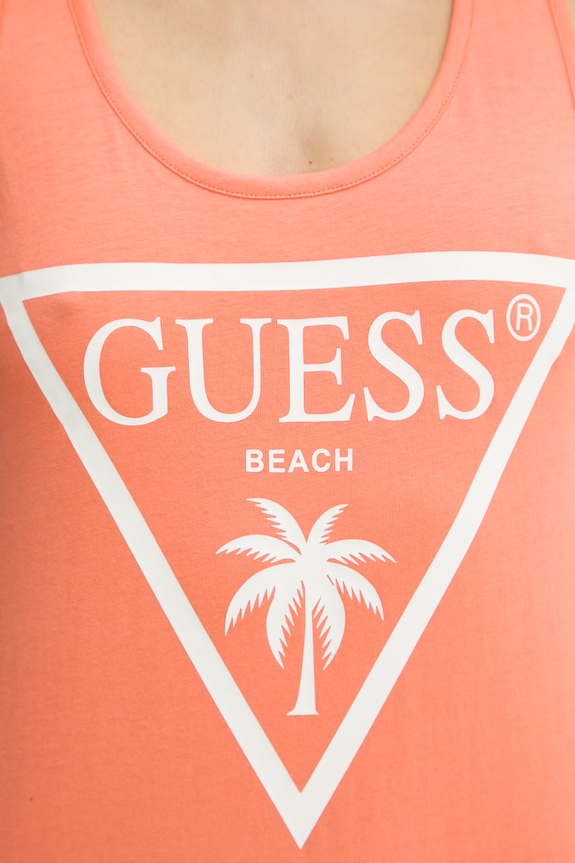 Guess летнее платье из хлопка E3GP03.JA914 оранжевый