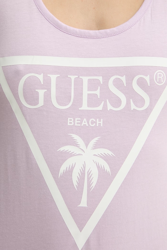 Guess летнее платье из хлопка E3GP03.JA914 фиолетовой