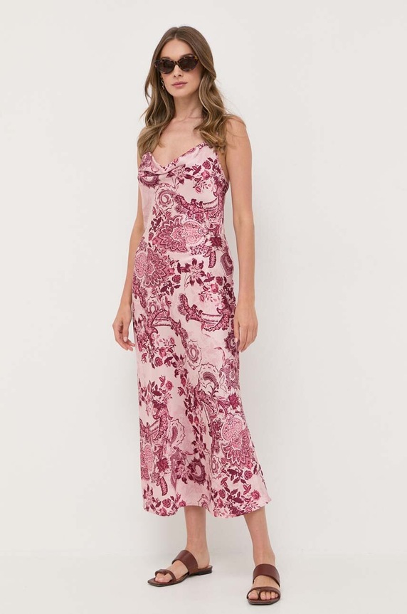 Платье Guess узор розовый W3GK85.WD8G2