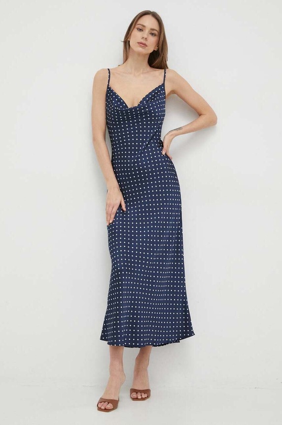 Guess sukienka AKILINA W3GK85.WD8G2 granatowy SS25