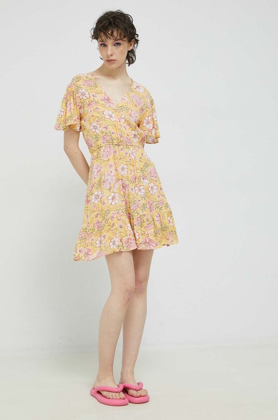 Φόρεμα Billabong EBJWD00120 κίτρινο SS23