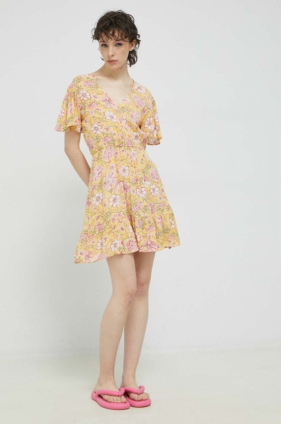 Φόρεμα Billabong EBJWD00120 κίτρινο SS23