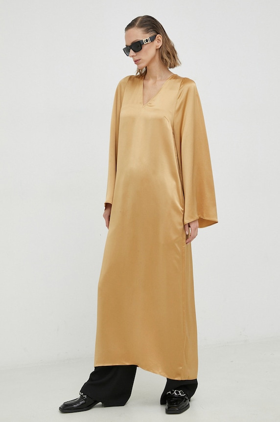 By Malene Birger sukienka Brynn casual żółty Q70365012