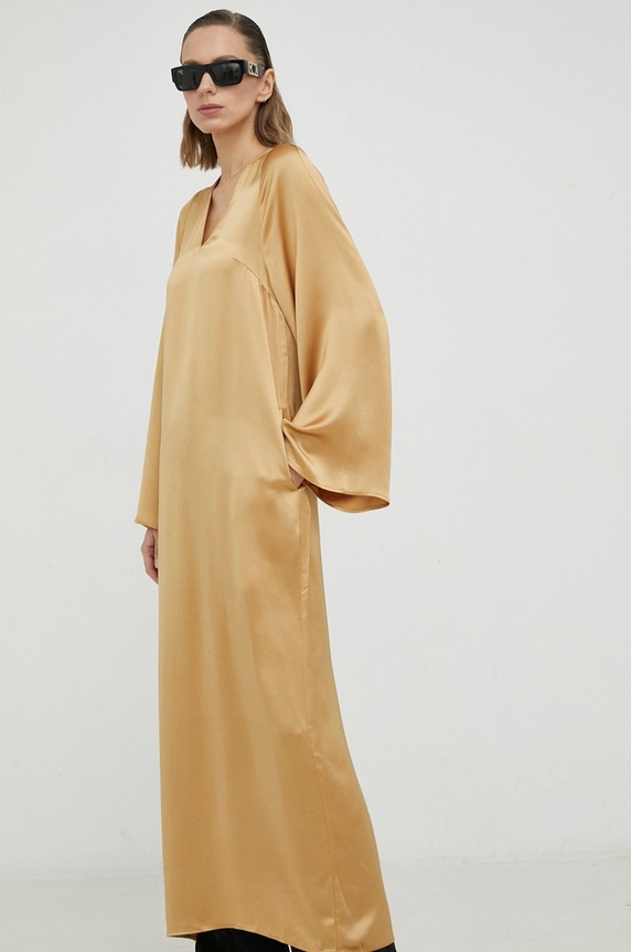 Odzież By Malene Birger sukienka Brynn Q70365012 żółty