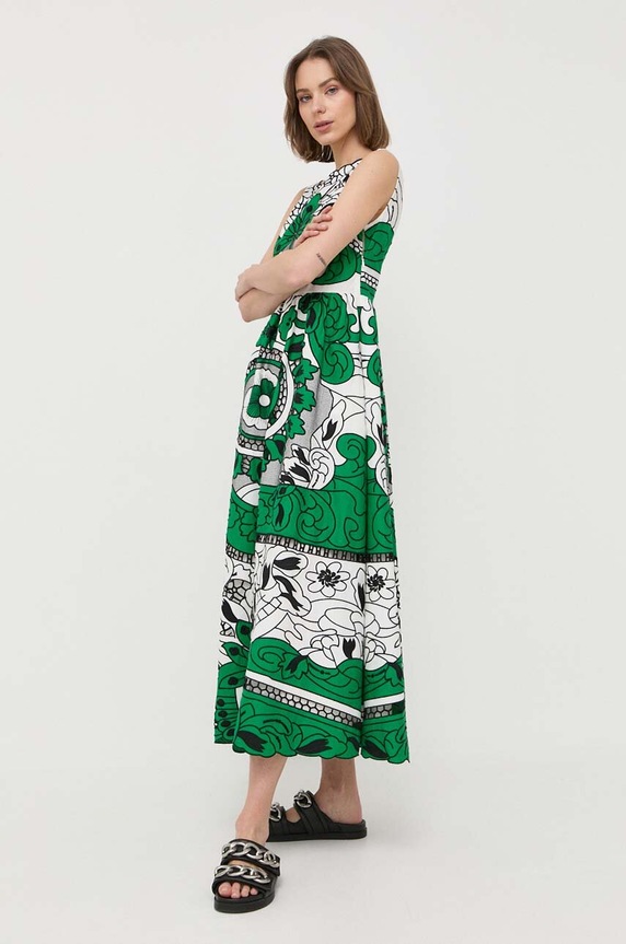 Bavlněné šaty Red Valentino 2R0VA23F6T3 bílá SS23