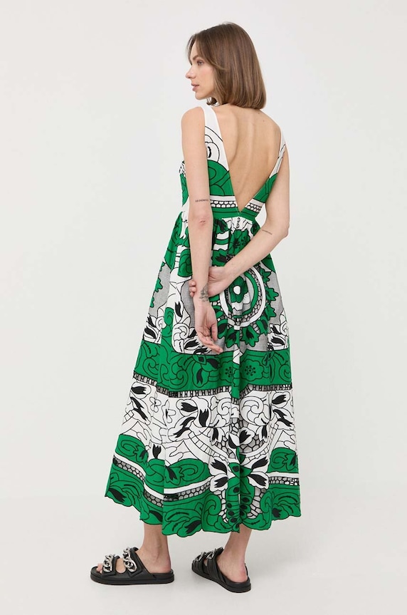 Oblečení Bavlněné šaty Red Valentino 2R0VA23F6T3 bílá