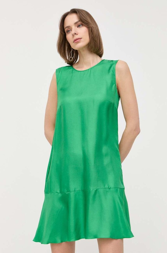 Šaty Red Valentino mini zelená 2R0VAHG06M1
