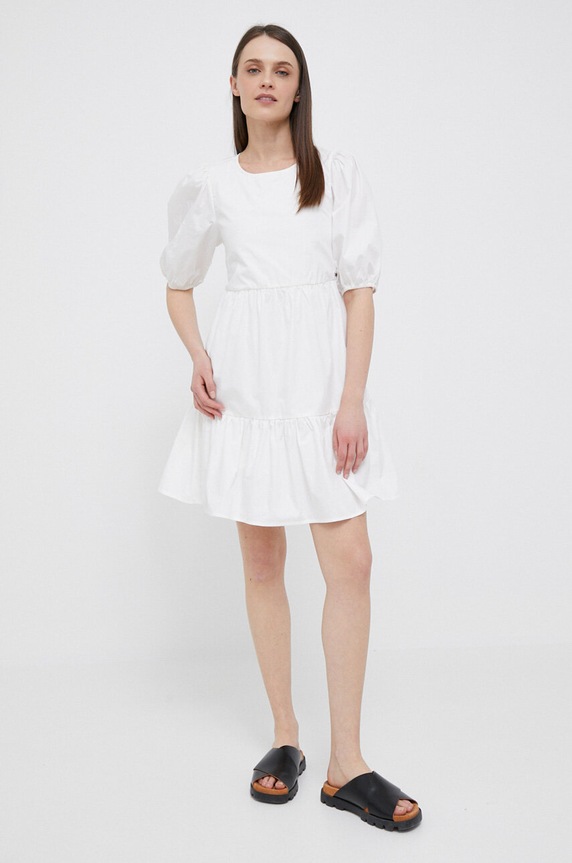 Pepe Jeans sukienka bawełniana Bella PL953238.800 beżowy SS23
