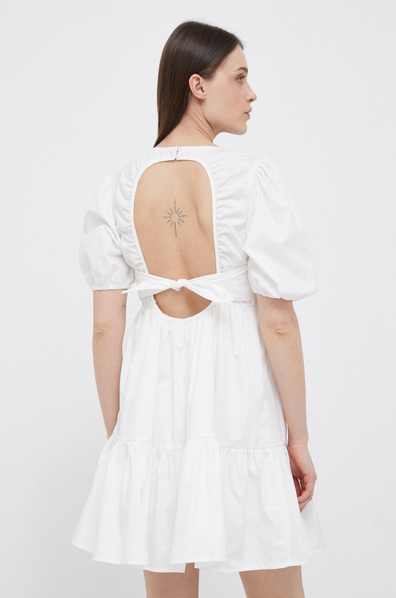Odzież Pepe Jeans sukienka bawełniana Bella PL953238.800 beżowy