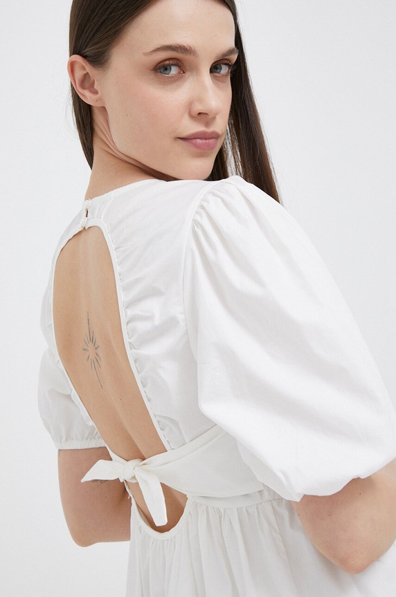 Pepe Jeans sukienka bawełniana Bella PL953238.800 beżowy