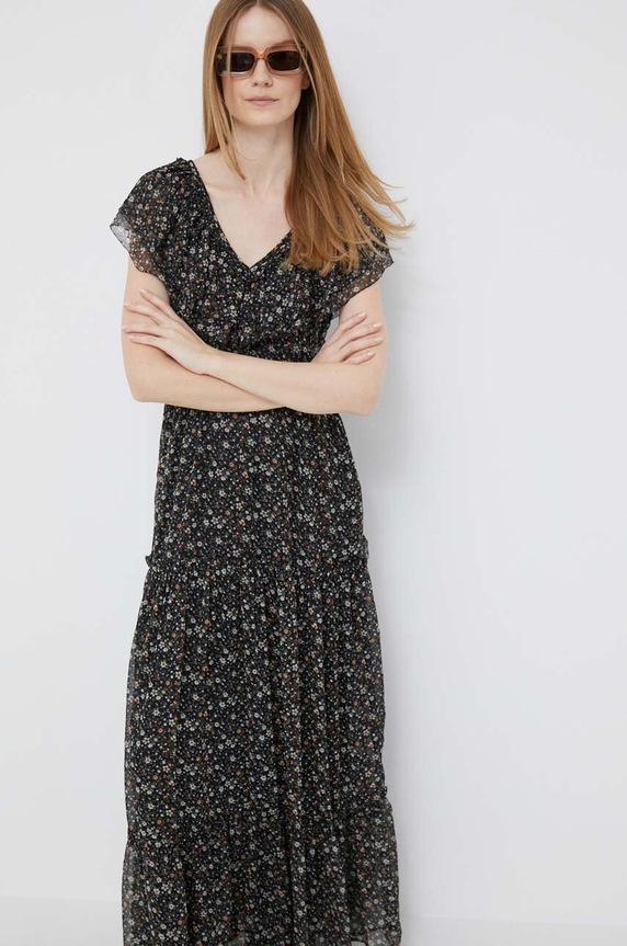 Pepe Jeans sukienka Aora casual czarny PL953231.0AA
