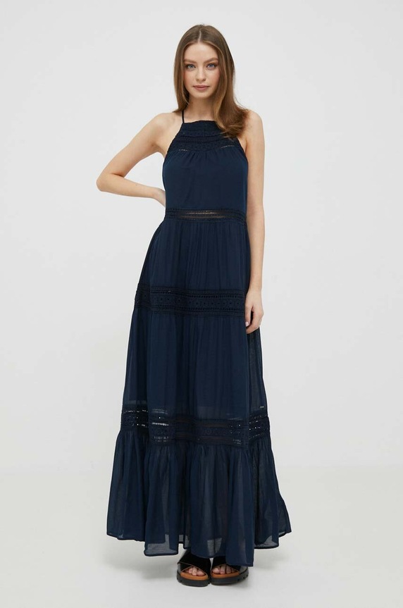 Obleka Pepe Jeans Pipra PL953276.594 mornarsko modra SS23