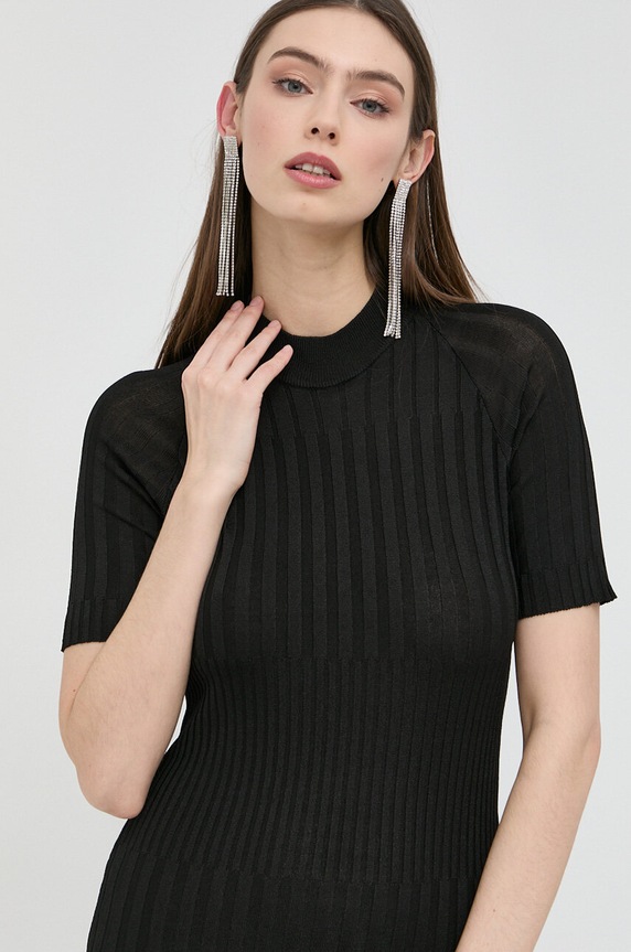 Trussardi sukienka czarny 56D00707.0F000795