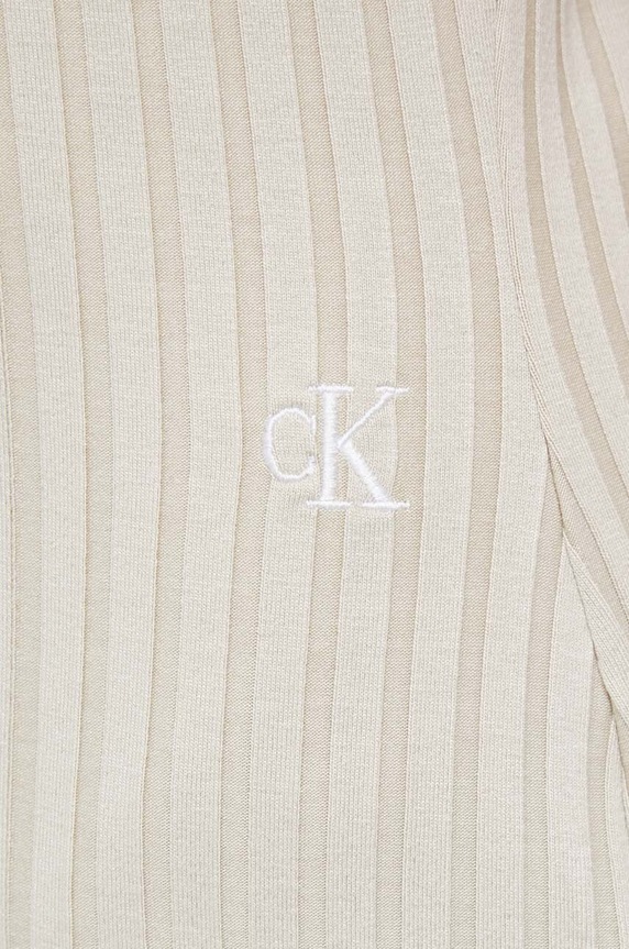 Calvin Klein Jeans sukienka J20J220745.PPYX beżowy