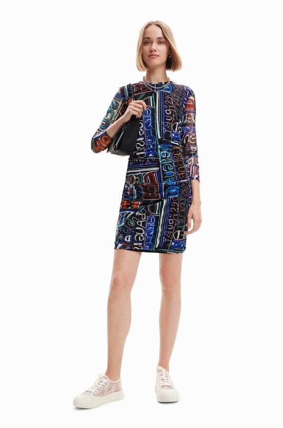Desigual sukienka casual czarny 23SWVK23