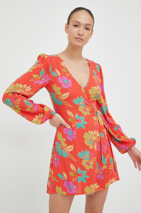 Billabong sukienka casual czerwony EBJWD00111