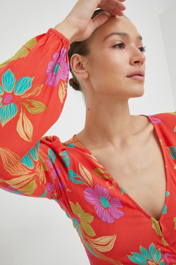 Billabong sukienka czerwony EBJWD00111