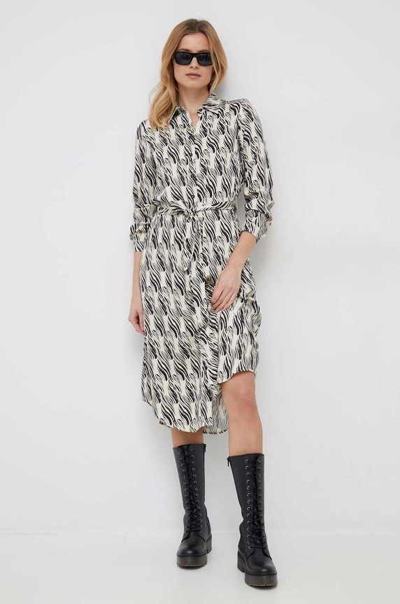 Φόρεμα Sisley 4UUFLV03A.62Z μπεζ SS23