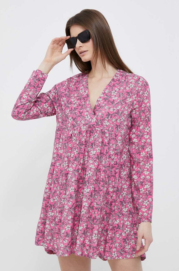 Haljina United Colors of Benetton casual ljubičasta 4YRNDV037.82A