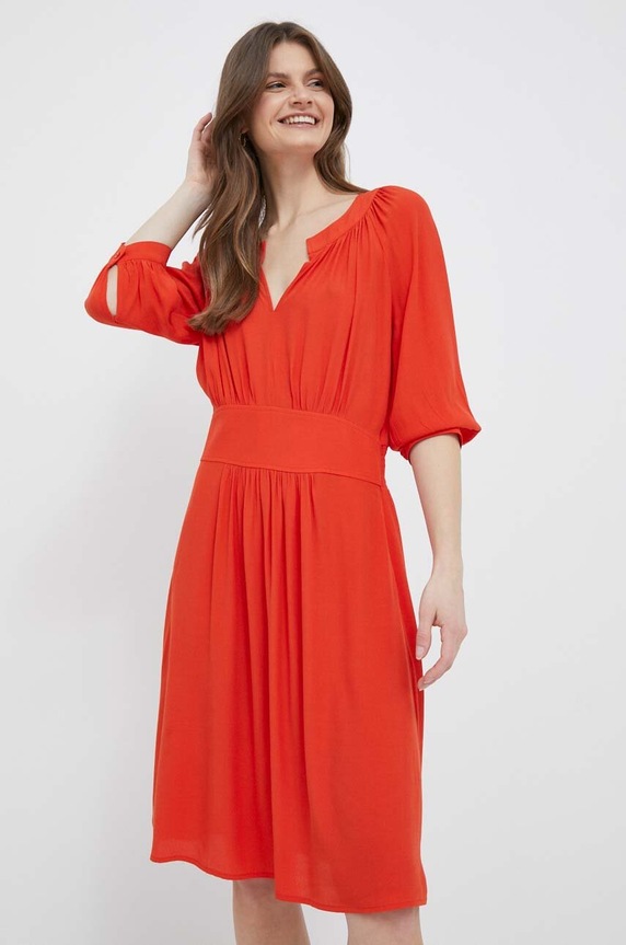 Φόρεμα United Colors of Benetton casual πορτοκαλί 43A0DV02Y.3T5