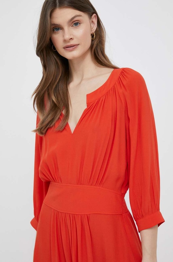 Φόρεμα United Colors of Benetton πορτοκαλί 43A0DV02Y.3T5