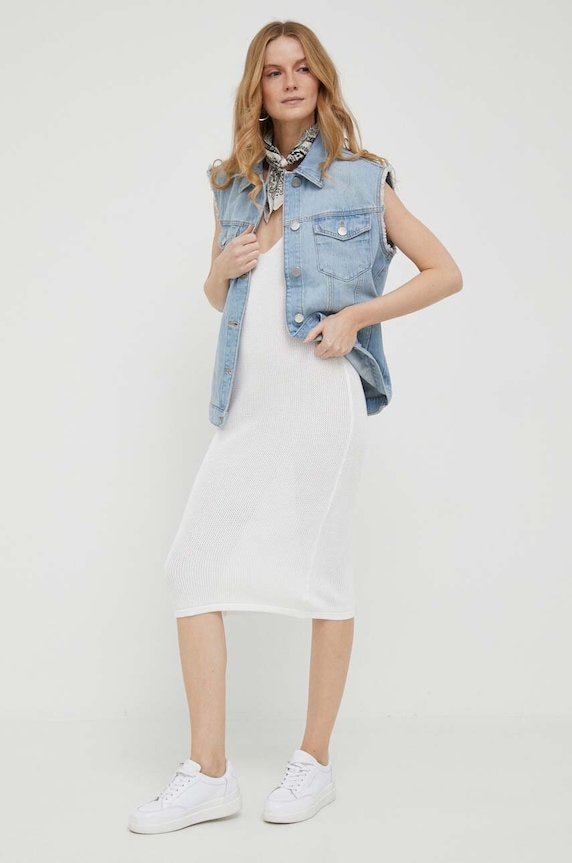 Сукня United Colors of Benetton 1290DV00S.701 білий SS23