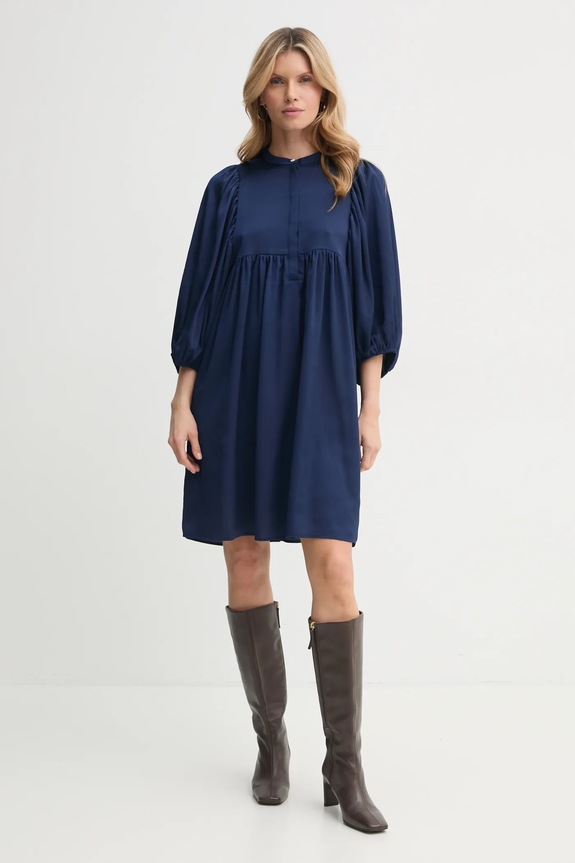 Šaty Bruuns Bazaar Acacia Sarina BBW3370 tmavomodrá SS25