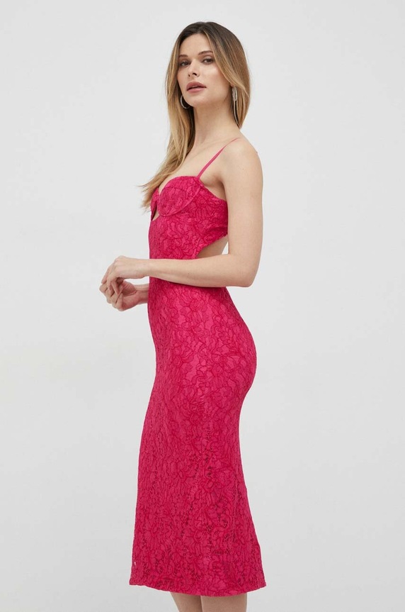 Odzież Bardot sukienka 58567DB.FUSCHIA różowy