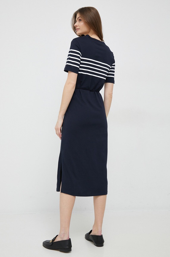 Odzież Tommy Hilfiger sukienka bawełniana WW0WW37850.PPYX granatowy