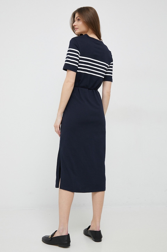 Odzież Tommy Hilfiger sukienka bawełniana WW0WW37850.PPYX granatowy