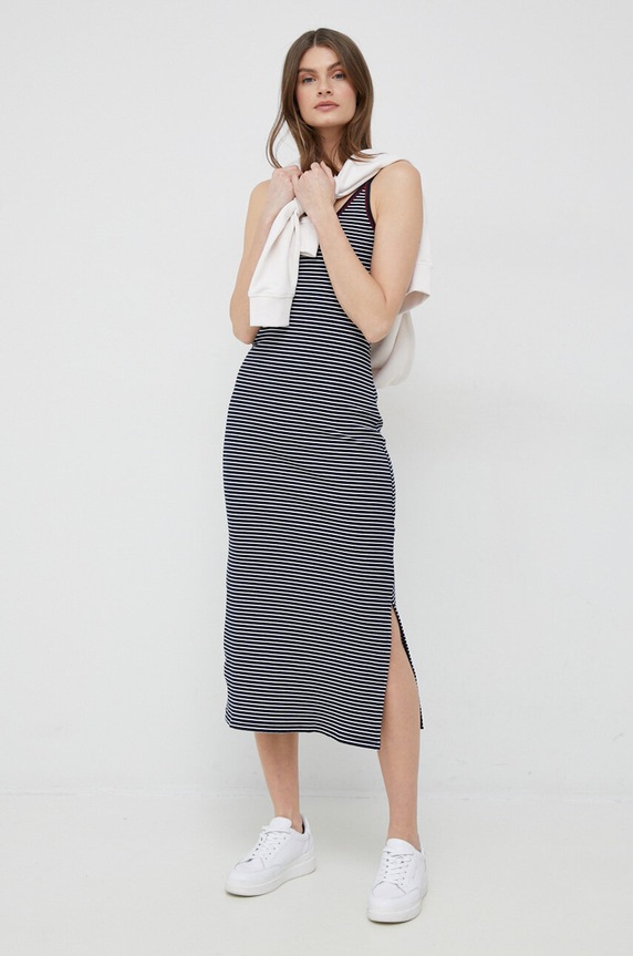 Tommy Hilfiger sukienka wzorzyste granatowy WW0WW37834.PPYX