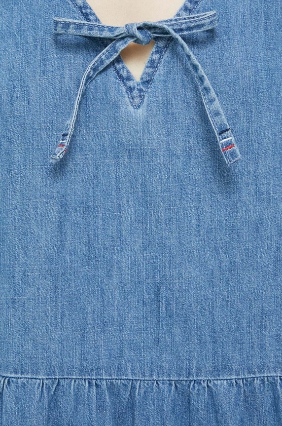 Tommy Jeans sukienka jeansowa DW0DW15674.PPYX niebieski