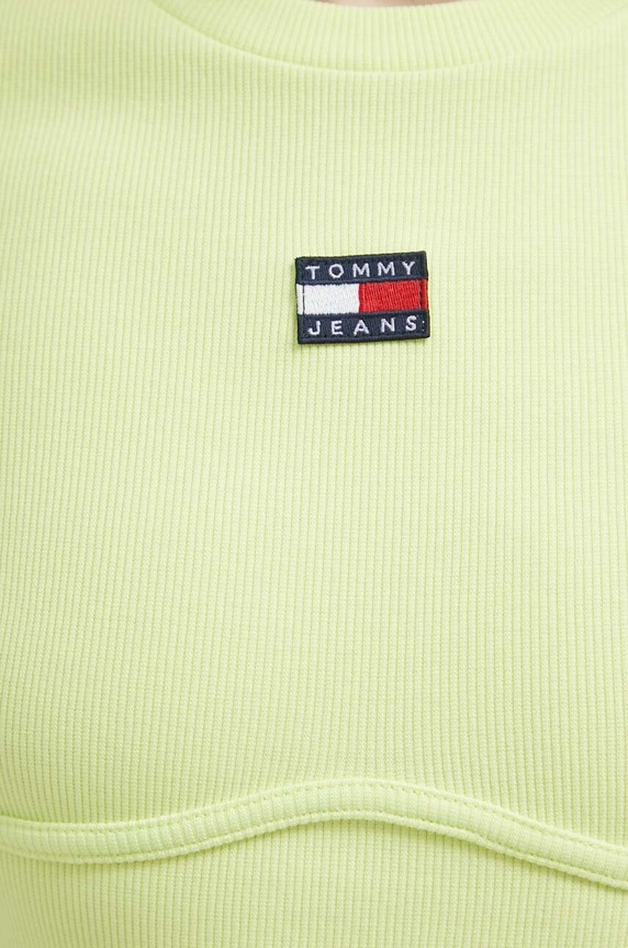 Φόρεμα Tommy Jeans DW0DW15351.PPYX πράσινο