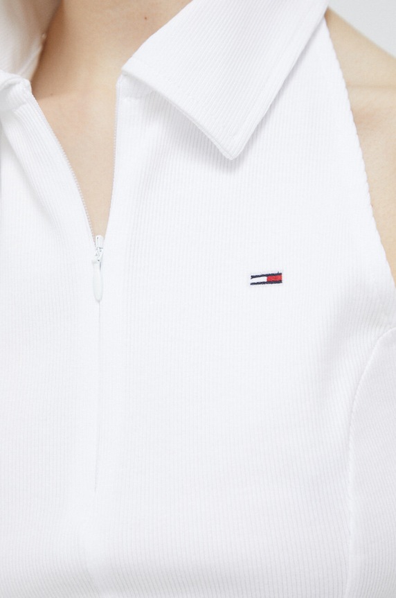 Šaty Tommy Jeans DW0DW15356.PPYX bílá