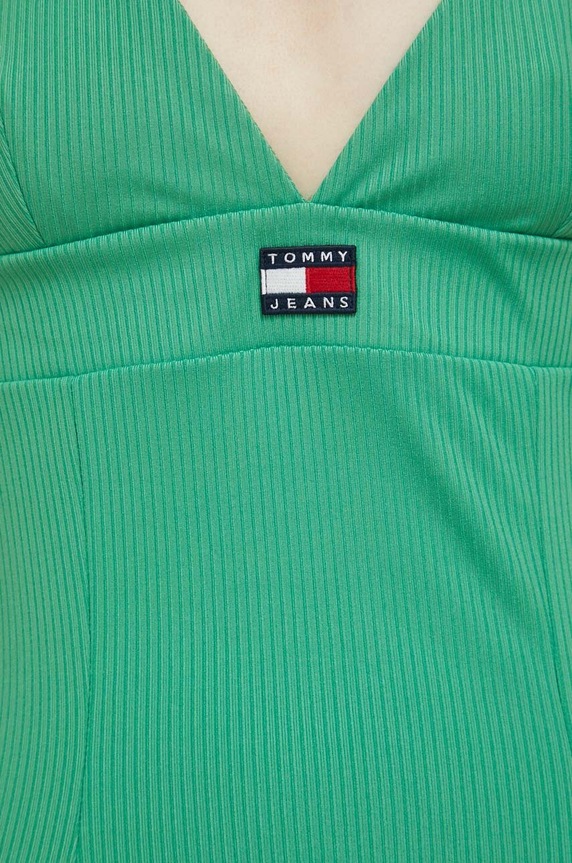 Φόρεμα Tommy Jeans DW0DW15360.PPYX πράσινο