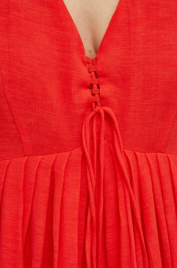 Weekend Max Mara sukienka z domieszką lnu 2352210131600