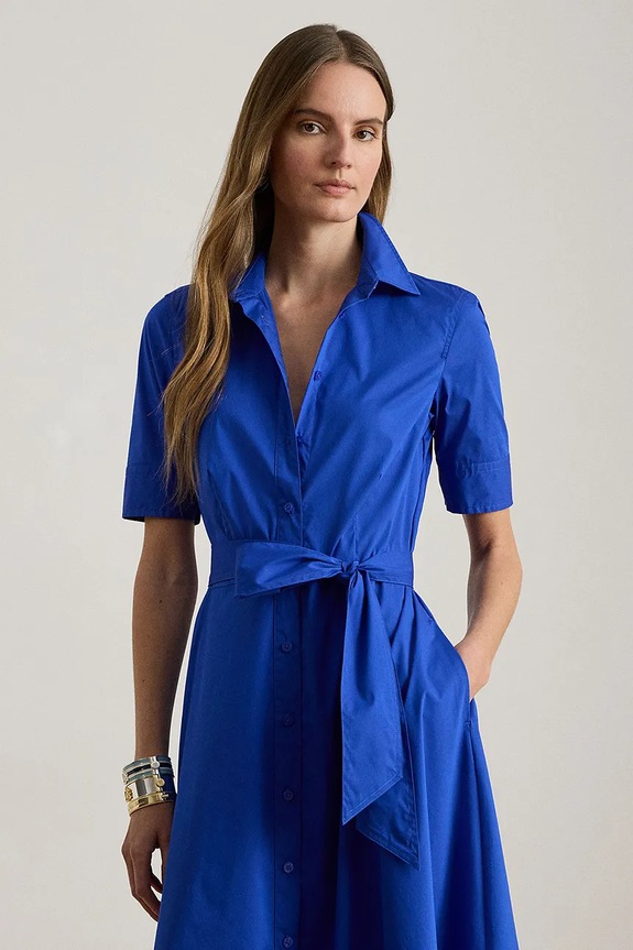Odzież Lauren Ralph Lauren sukienka 200748950 niebieski