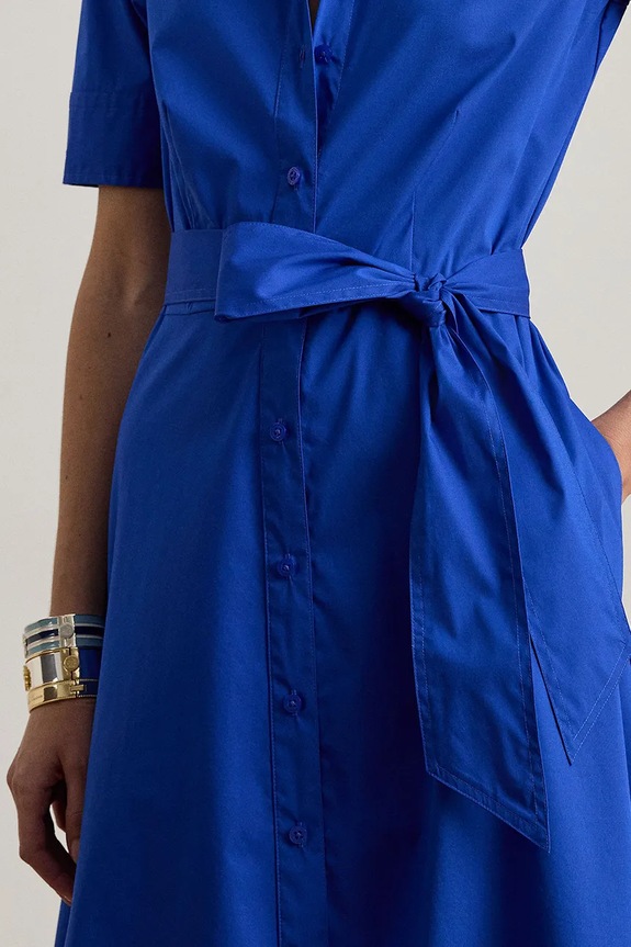 Lauren Ralph Lauren sukienka niebieski 200748950