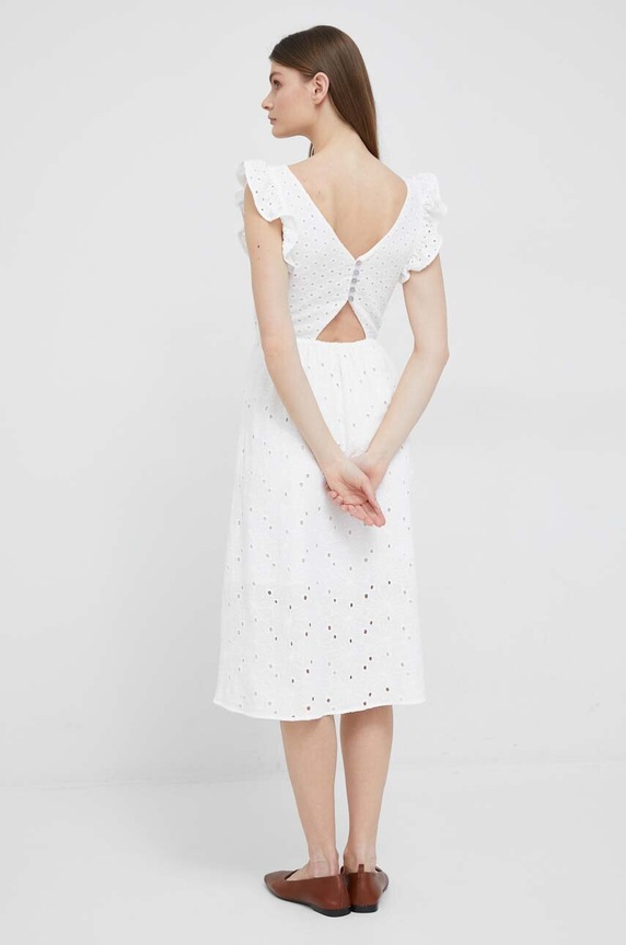 Ruházat PS Paul Smith pamut ruha W2R.539D.K31025 fehér