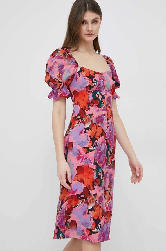 Платье PS Paul Smith узор розовый W2R.540D.K31018