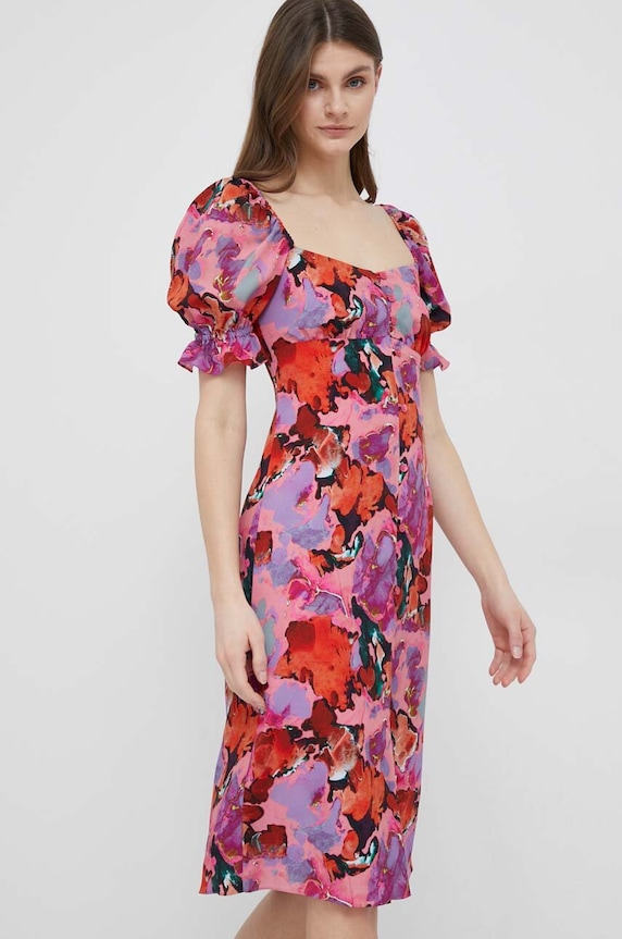 Платье PS Paul Smith узор розовый W2R.540D.K31018