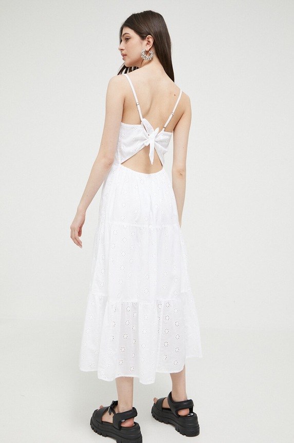 Hollister Co. sukienka bawełniana KI359.3128.100 biały SS23