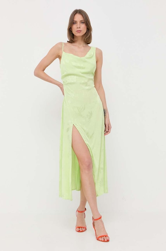 For Love & Lemons sukienka Ilana midi zielony CD2935.SP23