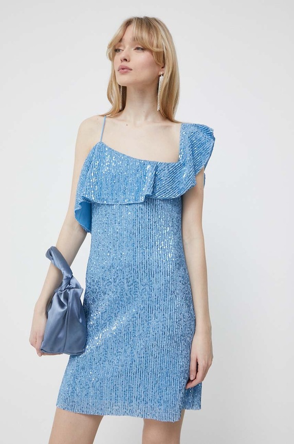 Stine Goya rochie mini albastru SG4720