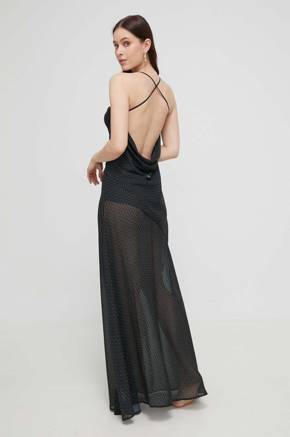 Φόρεμα Trussardi TRU1WCU07 μαύρο SS23