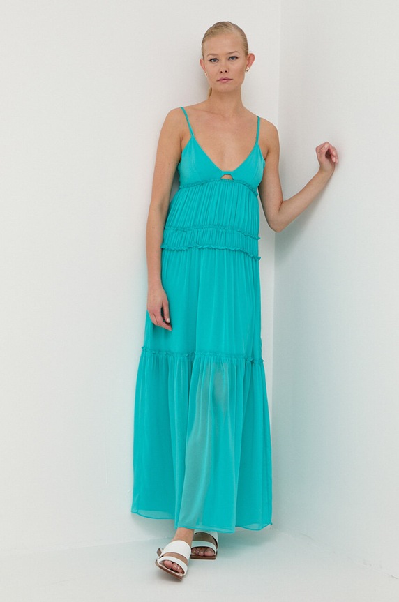 Сукня Patrizia Pepe maxi бірюзовий 2A2515.A061