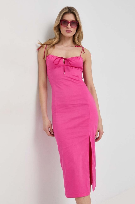 Patrizia Pepe sukienka różowy 2A2530.A23