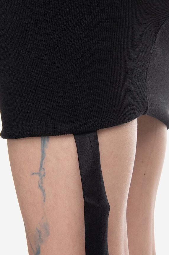 Rick Owens rochie Cinched Tommy Mini Dress DS02B4505.JRU.BLACK negru